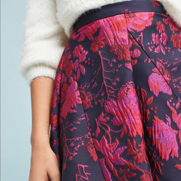 Anthropologie Asymmetrical Jacquard Skirt $178 - Picture 2 of 7